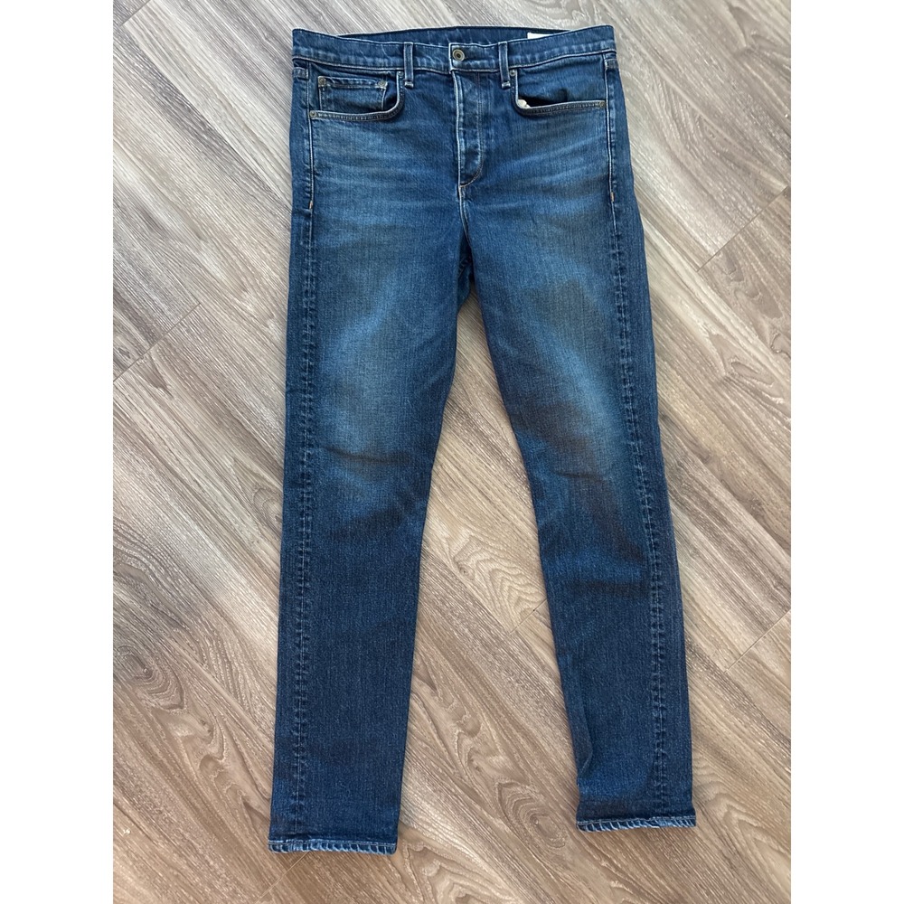 Rag & Bone Mens Fit 2 Slim Jeans Kenny Wash Dark Indigo Size 34 M1223I431KEN